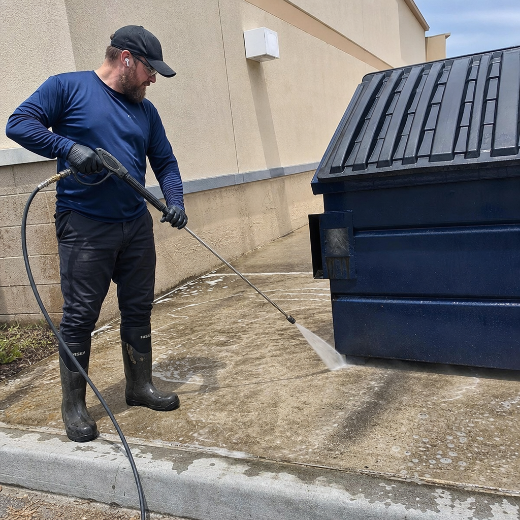 Dumpster Pad Cleaning in Jacksonville
