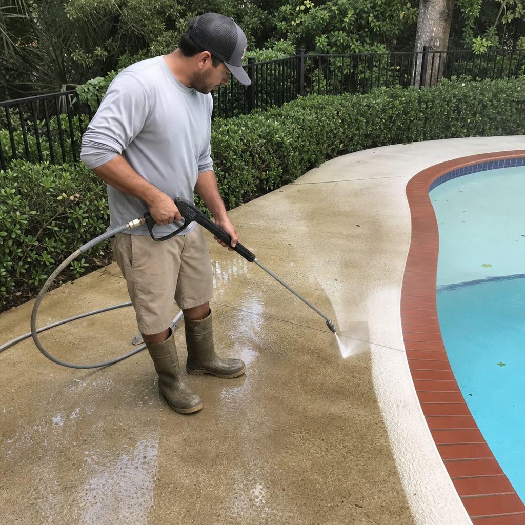 Pool Deck Cleaning in Jacksonville
